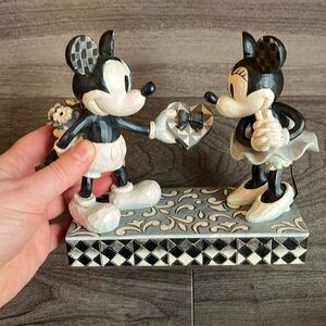 Disney Traditions Black & White Mickey Figurine 6" H